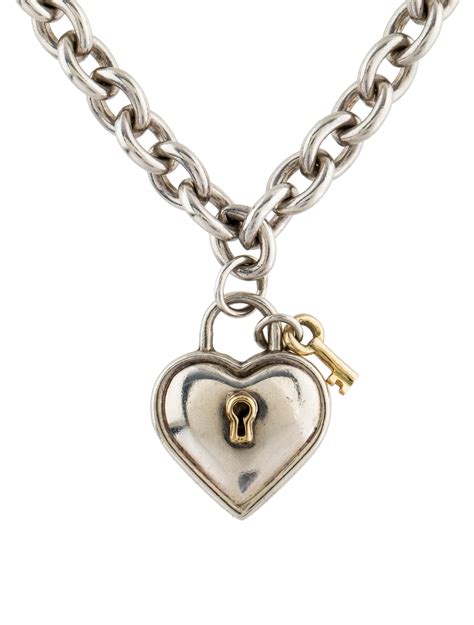 tiffany necklace lock and key